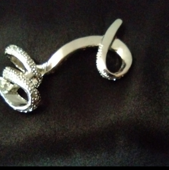 Silver Tone Crystal Snake Pendant NWOT - Picture 6 of 8